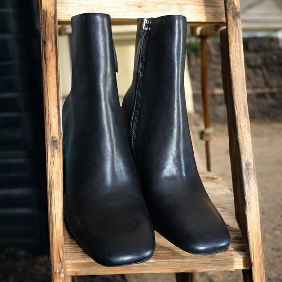 NWOB ASH JADE ( 37- 6.5-7 ) Black Butter Smooth Calfskin Exterior Ankle … - Picture 6 of 14